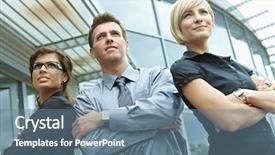  Presentation with team building - Cool new theme with motivating team - group of dedicated young business backdrop and a seafoam green colored foreground