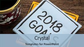  Presentation with resolutions - Amazing slide deck having motivation - 2018 goals - handwriting backdrop and a light blue colored foreground