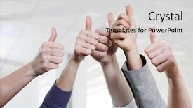  Presentation with giving - Presentation design featuring motivation - cropped image of business people background and a light gray colored foreground