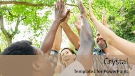  Presentation with team - PPT layouts enhanced with motivation - start-up team motivates background and a coral colored foreground