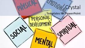  Presentation with personal development - Presentation consisting of motivation emotion - personal development concept - handwriting background and a light blue colored foreground