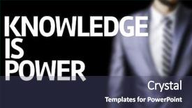 Presentation with knowledge - PPT layouts having know employees - knowledge is power written background and a tawny brown colored foreground