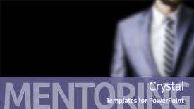  Presentation with mentoring - PPT layouts having know employees - mentoring written on a board background and a ocean colored foreground