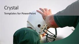  Presentation with coaching - Beautiful slides featuring sports motivation - hands on coaching backdrop and a light gray colored foreground