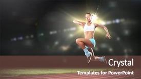  Presentation with woman sport - PPT layouts having male buttons cufflinks businessman buttons background and a light gray colored foreground.