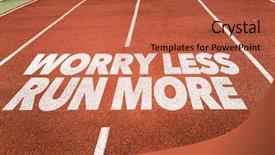  Presentation with more stone cross all things work together - Beautiful theme featuring sports motivation - worry less run more written backdrop and a red colored foreground