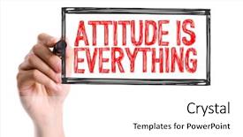  Presentation with everything - Presentation enhanced with motivation teamwork - hand with marker writing background and a white colored foreground