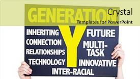  Presentation with generation - Colorful PPT theme enhanced with motivation video - generation y card isolated backdrop and a yellow colored foreground