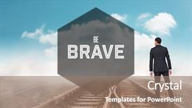  Presentation with new years - Cool new PPT layouts with motivational new years message against composite image of asian businessman backdrop and a coral colored foreground