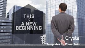  Presentation with new years - Presentation theme consisting of motivational new years message background and a gray colored foreground