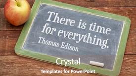  Presentation with everything - PPT layouts having motivational quote by thomas edison background and a tawny brown colored foreground