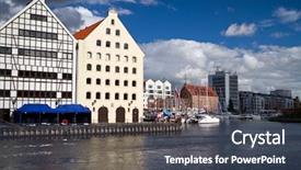  Presentation with old hymnal - Slide deck enhanced with motlawa river side in old background and a  colored foreground