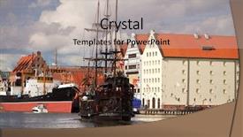  Presentation with river - Slide set featuring motlawa river side in old background and a  colored foreground