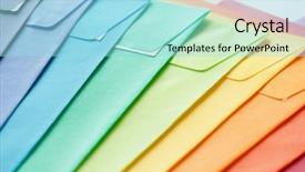  Presentation with envelope - Amazing theme having motley envelopes backdrop and a arctic colored foreground