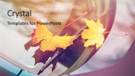  Presentation with windshield - Cool new presentation theme with fazl motor - season and transport concept backdrop and a  colored foreground