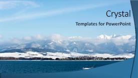  Presentation with sea galilee - PPT layouts enhanced with motor boat on sea background and a  colored foreground