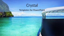  Presentation with motor - Cool new presentation theme with motor boat backdrop and a light blue colored foreground