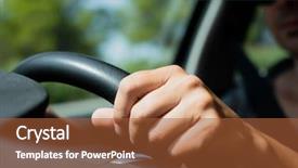  Presentation with motor - Colorful theme enhanced with motor delivery - closeup of a young caucasian backdrop and a red colored foreground