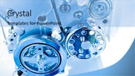  Presentation with motor engine - Presentation having flag of south ossetia painted onto a grunge brick wall background and a gold colored foreground