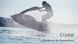  Presentation with strong - Beautiful slide set featuring motor racing - strong man jumps backdrop and a lemonade colored foreground