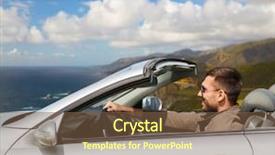  Presentation with transport transportation tourism road trip - Amazing PPT theme having motor unit - road trip travel and people backdrop and a tawny brown colored foreground