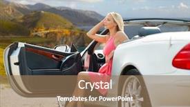  Presentation with motor - PPT layouts having motor unit - travel road trip and people background and a coral colored foreground