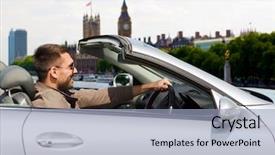  Presentation with tourism - Beautiful theme featuring motor unit - travel tourism transport leisure backdrop and a light blue colored foreground