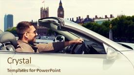  Presentation with transport transportation tourism road trip - Presentation design with motor unit - travel tourism transport leisure background and a cream colored foreground