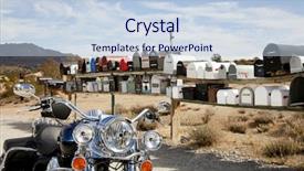  Presentation with motorcycle - Amazing theme having motorbike delivery - motorcycle in front of rural backdrop and a lemonade colored foreground