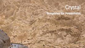  Presentation with motorbikes - Slides having motorbikes passing by famous place background and a coral colored foreground