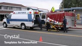  Presentation with accident - PPT layouts featuring garden background and a gold colored foreground