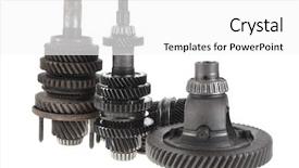  Presentation with motor - Amazing presentation having motorcycle manufacturing - real used motor steel gear backdrop and a  colored foreground