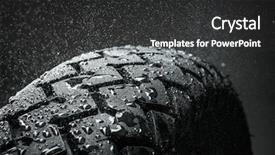  Presentation with motorsports - Theme featuring motorsports - close-up shot of classical motorcycle background and a dark gray colored foreground