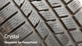  Presentation with tyre - Audience pleasing presentation design consisting of motorsports - winter tyre texture backdrop and a gray colored foreground