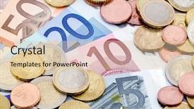  Presentation with euro - Cool new presentation with motto - euro money backdrop and a lemonade colored foreground