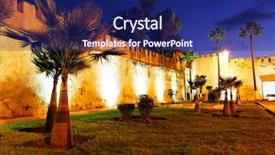  Presentation with morocco culture - Beautiful presentation theme featuring moulay ismail mausoleum meknes morocco backdrop and a navy blue colored foreground