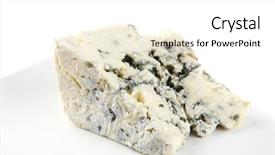  Presentation with soft white flower - Cool new presentation theme with moulding process - french gorgonzola soft cheese backdrop and a white colored foreground