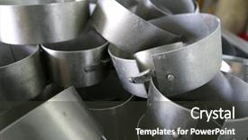  Presentation with dairy - Cool new PPT theme with moulding process - moulds for shaping cheese backdrop and a  colored foreground