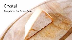  Presentation with wooden lighting - Cool new presentation with moulding process - piece of light swiss cheese backdrop and a white colored foreground