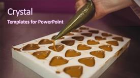  Presentation with injection mould - Audience pleasing PPT layouts consisting of moulding process - worker filling mould with piping backdrop and a  colored foreground