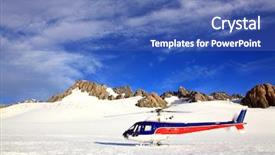  Presentation with new zealand - Colorful presentation design enhanced with mount cook in new zealand backdrop and a ocean colored foreground
