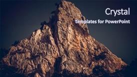  Presentation with jin ding monastry mountain - Slide deck featuring mount everest - mountain peak against the dark background and a navy blue colored foreground