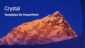 Presentation with himalaya - Beautiful theme featuring mount everest - mountains in sagarmatha region himalaya backdrop and a  colored foreground