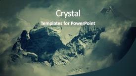  Presentation with himalaya - Audience pleasing theme consisting of mount everest - mountains in sagarmatha region himalaya backdrop and a  colored foreground