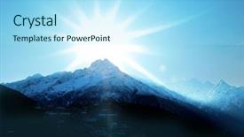  Presentation with himalaya - Slide deck with mount everest - mountains in sagarmatha region himalaya background and a  colored foreground