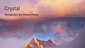  Presentation with everest - PPT theme featuring young beautiful woman standing near railway station looking straight ahead background and a dark gray colored foreground