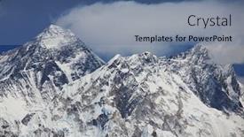  Presentation with everest - Slide deck with mount-everest-from-kala-patthar background and a seafoam green colored foreground