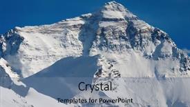  Presentation with everest - PPT theme consisting of mount everest north face background and a seafoam green colored foreground