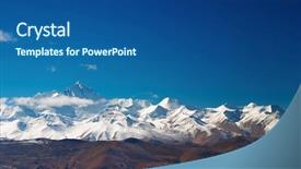  Presentation with everest - Slide deck featuring mount everest background and a  colored foreground