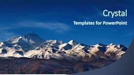  Presentation with everest - Colorful slides enhanced with mount everest backdrop and a ocean colored foreground